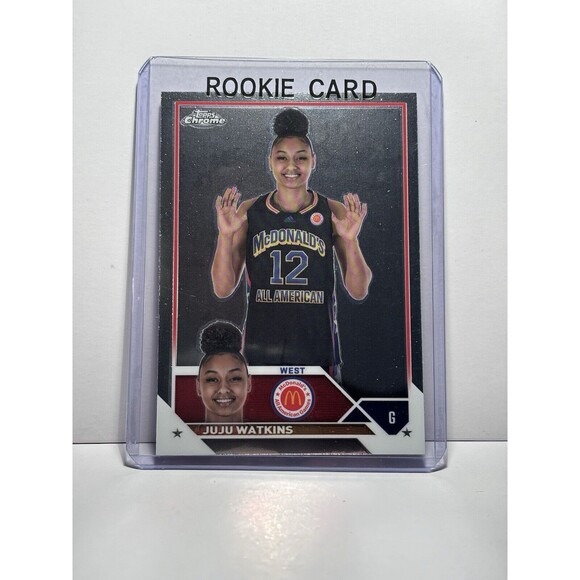Juju Watkins 2023 Topps Chrome 1st Card USC TROJANS Rookie RC Gold Foil Windward - Picture 1 of 2